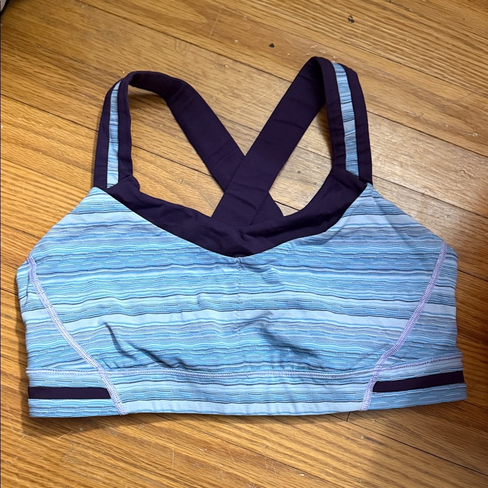Lululemon Bra Rack Pack Wave Twist Lilac Caspian Blue Deep Zinfandel